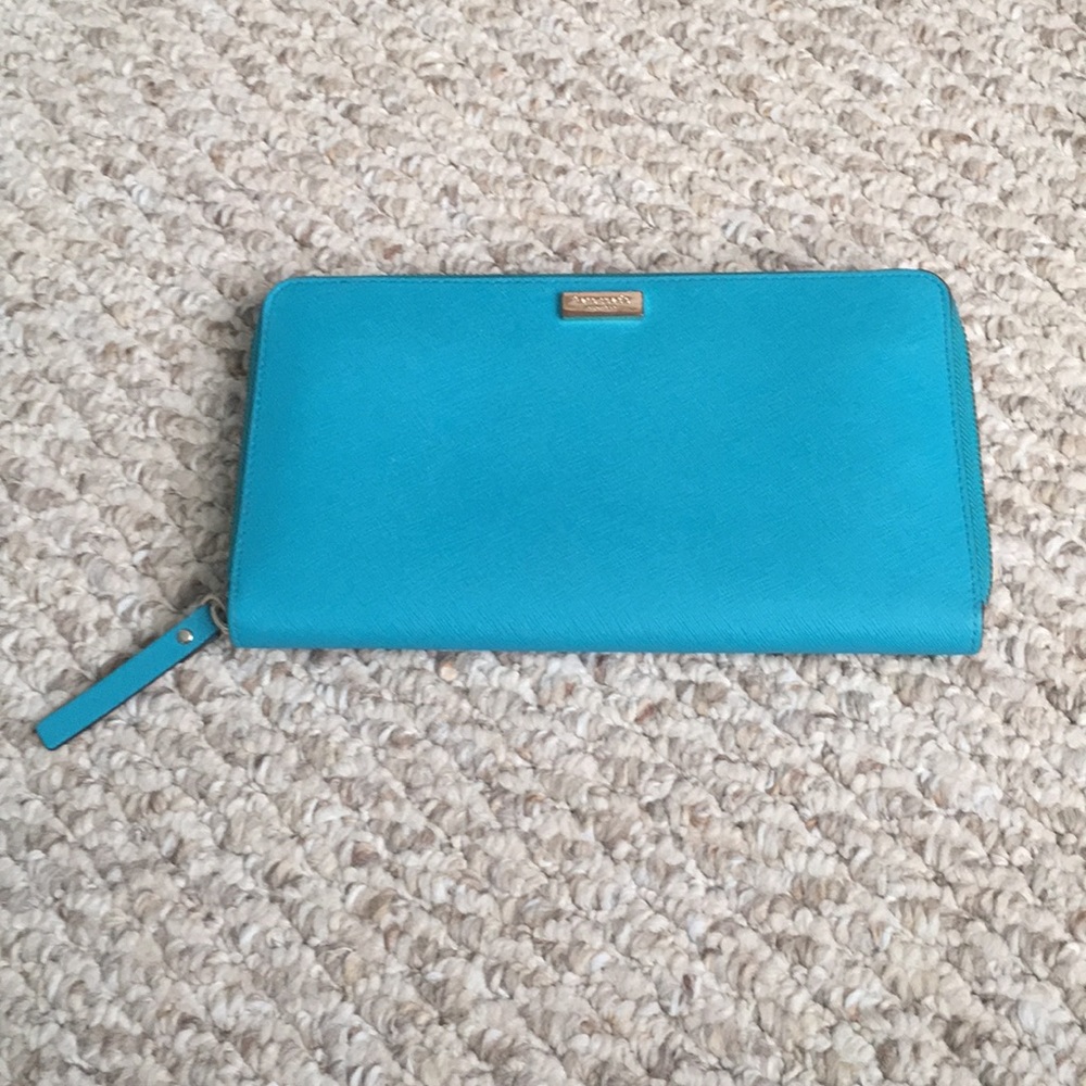 Kate Spade Turquoise Large Wallet